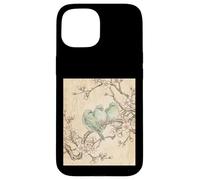Custodia per iPhone 15 Sakura Birds Harmony - Inchiostro giapponese Art