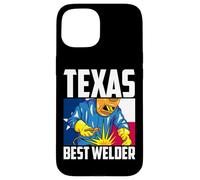 Custodia per iPhone 15 Saldatura della bandiera texana del Texas Best Welder Ironsmith Ironsmith