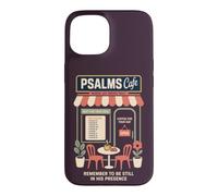 Custodia per iPhone 15 Salmi cristiani Caffè Fede Caffè Scrittura Preghiera