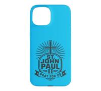 Custodia per iPhone 15 San Giovanni Paolo II Preghiera Cattolica Devozione