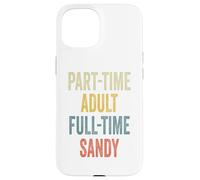 Custodia per iPhone 15 SANDY Personalized Retro Girls Part-Time SANDY Name