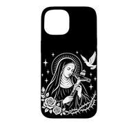 Custodia per iPhone 15 Santa Rita di Cascia Patrona Cattolica dell'Impossibile