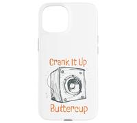 Custodia per iPhone 15 Sarcastico amante della musica Crank it up Buttercup