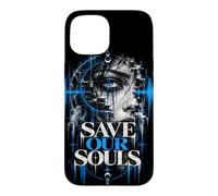 Custodia per iPhone 15 Save Our Souls - Abbigliamento tecnico in stile techno