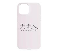 Custodia per iPhone 15 Scheletro per yoga Namaste/Boho Yogi Teacher Yoga Poses