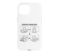 Custodia per iPhone 15 Scientific Meowthod - Esperimento scientifico per gatti, divertente