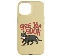 Custodia per iPhone 15 See Ya Soon Dark Cat Meme Design Womens Girls