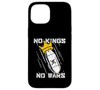 Custodia per iPhone 15 Segno di protesta No Kings No Wars