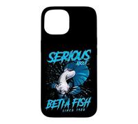 Custodia per iPhone 15 Serio riguardo al custode di pesci d'acquario Betta Fish dal