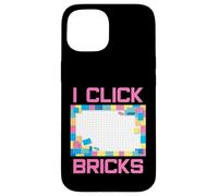 Custodia per iPhone 15 Set di mattoncini colorati I Click Bricks Toy Builder Hobby