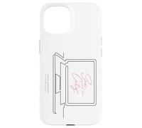 Custodia per iPhone 15 Sex and the City Carrie Bradshaw Laptop Design