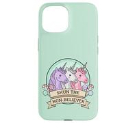 Custodia per iPhone 15 Shun The Non-Believer Funny Charlie Unicorn Sarcasmo Meme