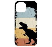 Custodia per iPhone 15 Silhouette retrò del dinosauro T-Rex