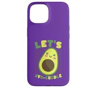 Custodia per iPhone 15 Simpatico gioco di parole Let's Avocado Cuddle