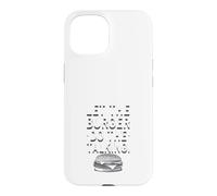 Custodia per iPhone 15 Smash Burger Lover Cheeseburger alla griglia con parte superiore piatta