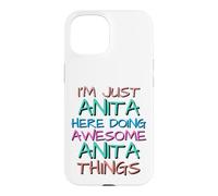 Custodia per iPhone 15 Solo Anita Fare Impressionante Anita Cose Divertente