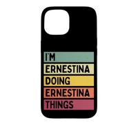 Custodia per iPhone 15 Sono Ernestina Facendo Ernestina Cose Divertente Personalizzato