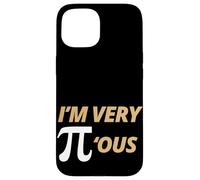 Custodia per iPhone 15 Sono Molto Pious Divertente 3.14 Pi Day Matematica Fan Studente Insegnante