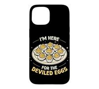 Custodia per iPhone 15 Sono qui per The Deviled Egg Foodie Buon Ringraziamento