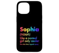 Custodia per iPhone 15 Sophia Like A Normal Girl Only Cooler Queen Nome