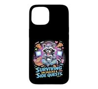 Custodia per iPhone 15 Sopravvivere a snack e missioni secondarie Gamer