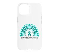 Custodia per iPhone 15 Sostengo i sopravvissuti alla consapevolezza delle aggressioni sessuali Boho Rainbow