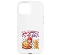 Custodia per iPhone 15 Sourdough Is My Jam Funny Baking for Women Bakers Moms