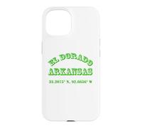 Custodia per iPhone 15 Souvenir delle coordinate di El Dorado Arkansas