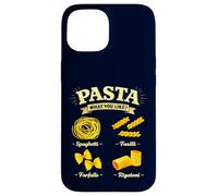 Custodia per iPhone 15 Spaghetti Fusilli Farfalle Rigatoni Guida Cucina Italiana
