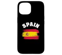 Custodia per iPhone 15 Spain Spanish Barcelona Flag Madrid Country Espana