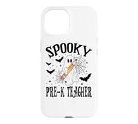 Custodia per iPhone 15 Spettrale Pre-k Insegnante Halloween Scuola