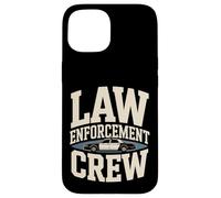 Custodia per iPhone 15 Squadra di polizia dell'equipaggio delle forze dell'ordine