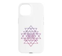 Custodia per iPhone 15 Sri Yantra Tantra Indù Fiore della Vita