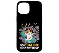 Custodia per iPhone 15 SSR Calico Cat 100% Chaos Drop Gacha Gaming Loot Box