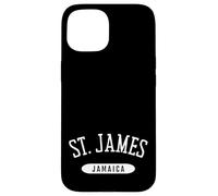 Custodia per iPhone 15 St. James - Camicia stile college Saint James Giamaica
