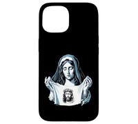 Custodia per iPhone 15 St Veronica Velo Volto Santo Devozione Cattolica Santo Nome Gesù