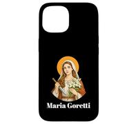 Custodia per iPhone 15 Stampa con citazione di Santa Maria Goretti