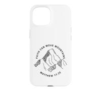 Custodia per iPhone 15 Stampa fronte e retro Christian Faith Can Move Mountains