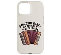 Custodia per iPhone 15 Start The Party Fisarmonica Player Music Instrument