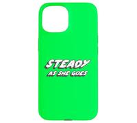Custodia per iPhone 15 Steady as She Goes | 2000's Music Song White