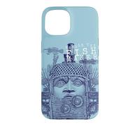 Custodia per iPhone 15 Steampunk Aesthetic Macabra Encyclopedia Maya Statue