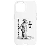 Custodia per iPhone 15 Steampunk Peste Pestilenza Tarocchi Vintage Horror