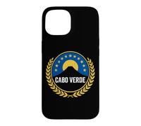 Custodia per iPhone 15 Stemma del patrimonio dell'isola degli squali blu di Capo Verde