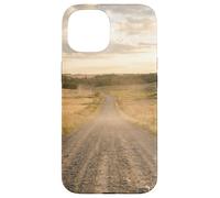 Custodia per iPhone 15 Strada di ghiaia rurale Campagna Scenic Winding Path