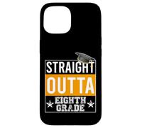 Custodia per iPhone 15 Straight Outta 8th Grade Graduation