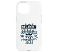 Custodia per iPhone 15 Straight Outta The Penalty Box - Umorismo del giocatore di hockey