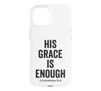 Custodia per iPhone 15 Sua grazia è abbastanza Corinzi 12:9 Versetto della Bibbia