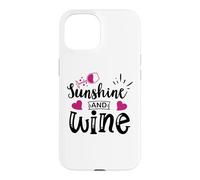 Custodia per iPhone 15 Sunshine & Wine Book Club Merch,Read Between the Wines Women