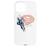 Custodia per iPhone 15 Superman Super American Flag