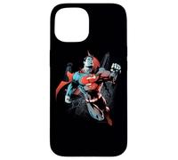 Custodia per iPhone 15 Superman Up In The Sky